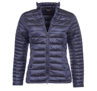 Clyde Short Baffle Quilted Jacket Navy Clyde Short Baffle Quilted Jacket Navy