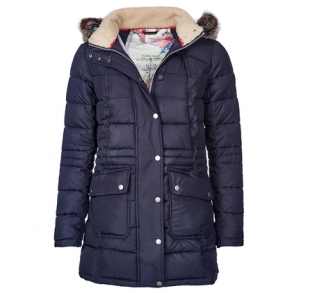 Landry Long Quilted Jacket Navy Landry Long Quilted Jacket Navy