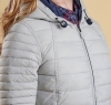 Landry Baffle Quilted Jacket Silver Ice - 2