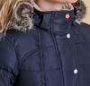 Landry Long Quilted Jacket Navy - 2