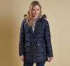 Landry Long Quilted Jacket Navy - 4
