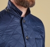 Racer Quilted Jacket Navy - 2