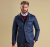 Racer Quilted Jacket Navy - 4